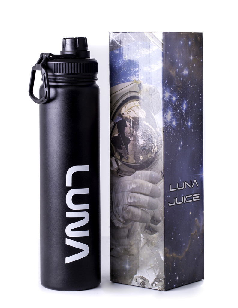 Luna Double Walled Vacuuum Sealed Stainless Steel Water Bottle - 24 Ounces